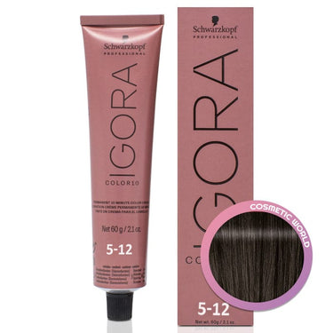 SCHWARZKOPF - COLOR 10_Igora Color 10 5-12 Light Brown Cendre Ash_Cosmetic World